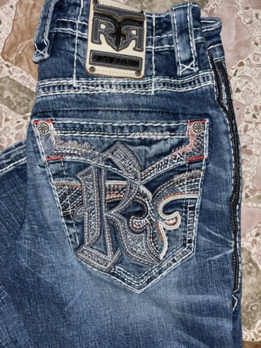 ROCK REVIVAL MENS JEANS 29 - Picture 2 of 7